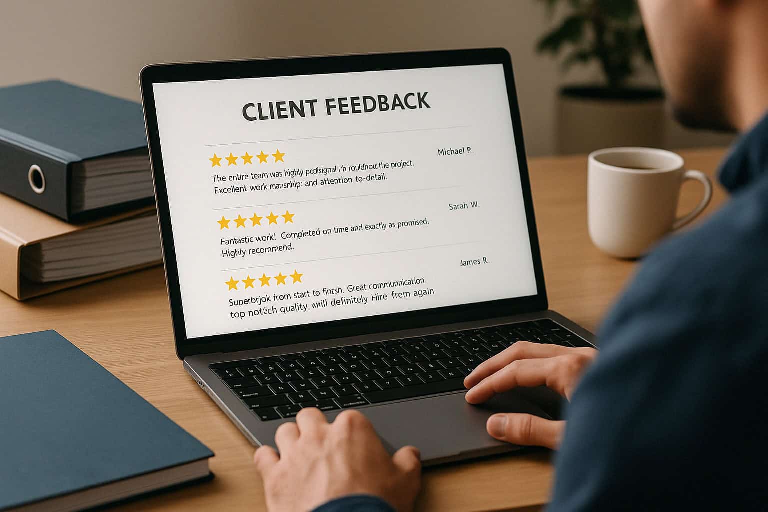 customer reviews for construction company